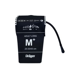 NiBP-Manschette, 1-Schlauch, Erw. M+ / 23-43 cm, Orig. Dräger