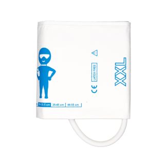 NiBP-Einweg-Manschette, 1-Schlauch, Erw. XXL 26-55 cm, mit Adapter