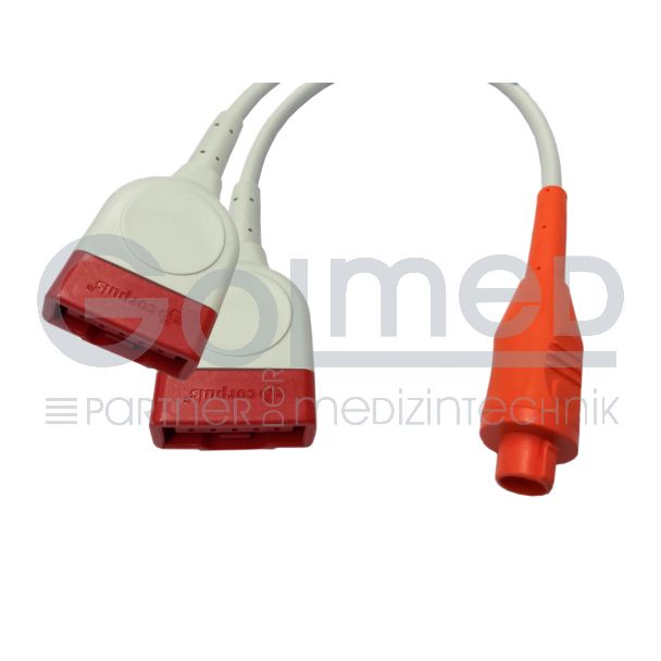 IBP Y-Adapterkabel mit 2x GE Marquette-Buchse, Orig. GS Stemple corpuls³