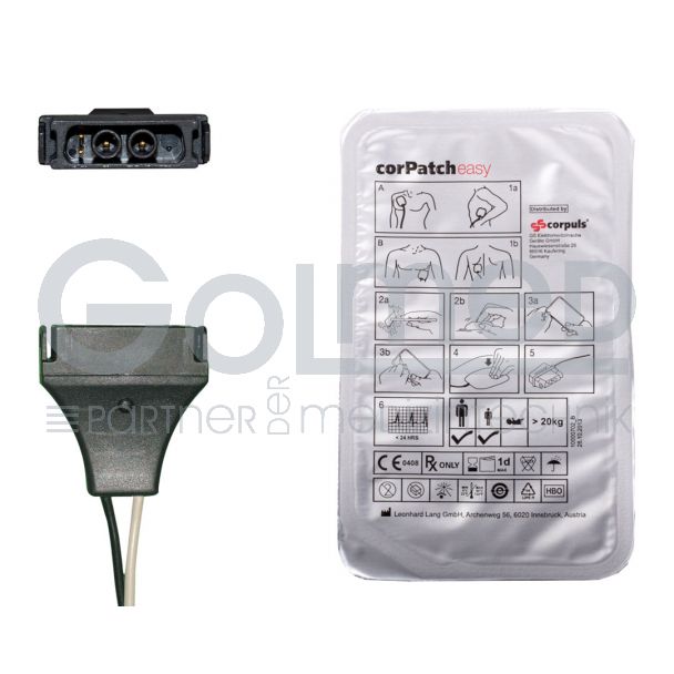 Multifunktionselektrode corPatch easy für Erw., Orig. GS Stemple corpuls³, 10 Paar