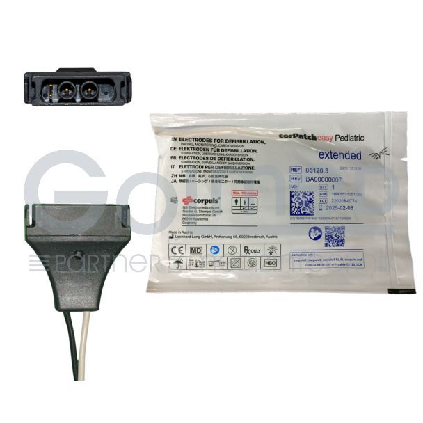 Multifunktionselektrode corPatch easy für Kinder, Orig. GS Stemple corpuls³, 10 Paar