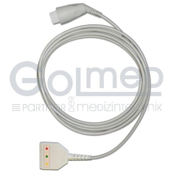 3-adr. EKG-Stammkabel mit 1,5 mm DIN-Buchse, zu Philips & Mindray Bild 2