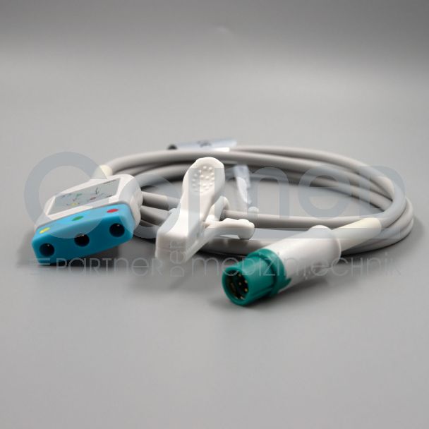 3-adr. NeoMed EKG-Adapterkabel, zu Dräger Siemens Bild 2