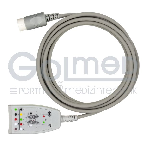 5-adr. EKG-Stammkabel mit Philips-Stecksystem, zu Philips HP Bild 2