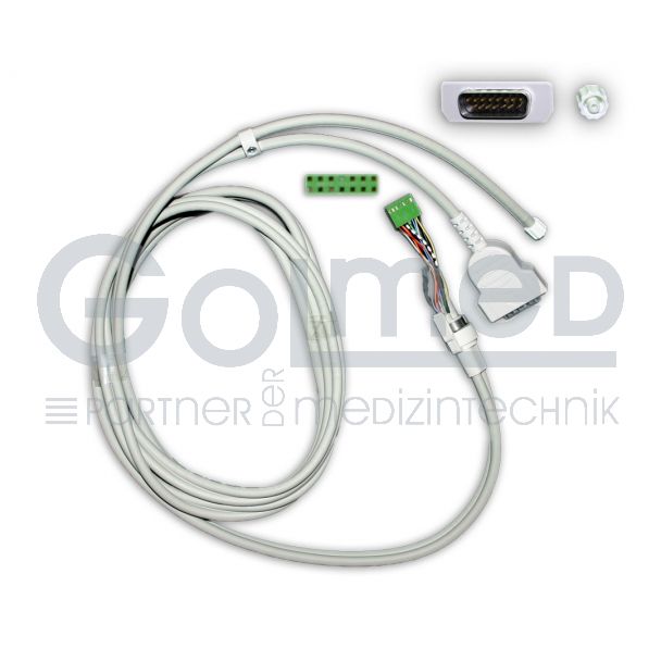 10-adr. EKG-Stammkabel für EKG-Schreiber, Orig. GE / Hellige KISS