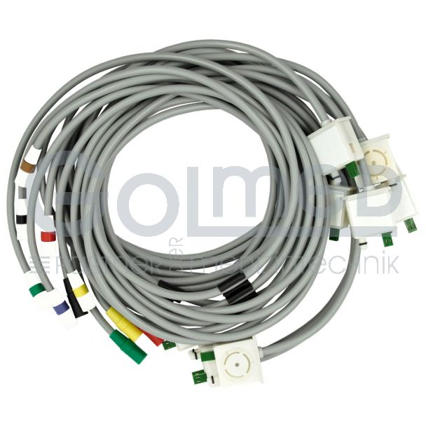 10-adr. Elektroden-Saugleitung, zu GE / Hellige KISS Bild 3