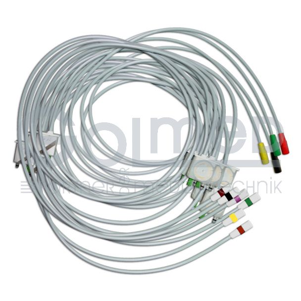 10-adr. Elektroden-Saugleitung, Original GE / Hellige KISS Bild 2