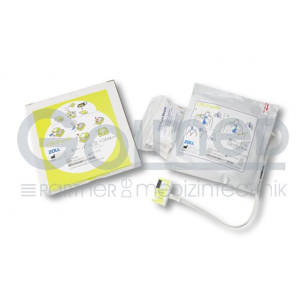 Defibrillationselektrode CPR-D padz für Erw. inkl. Notfallset, Original Zoll