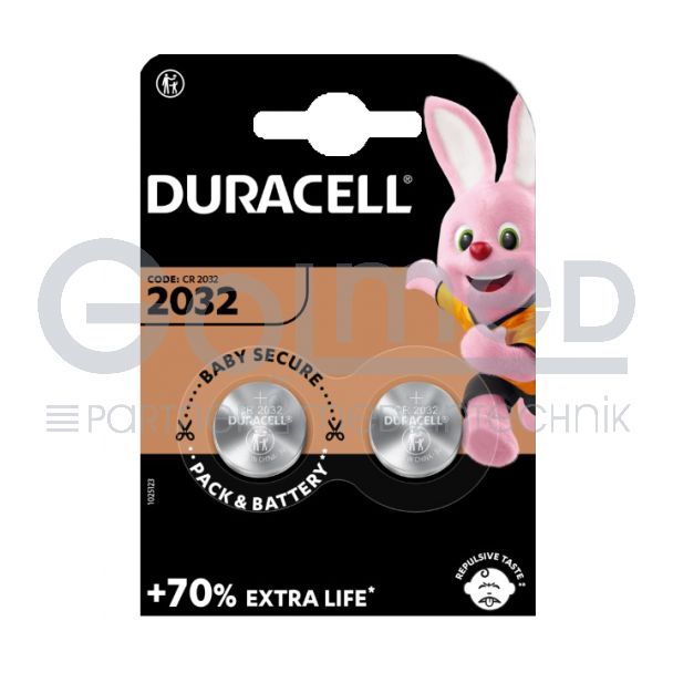 Duracell Lithium Knopfzelle 3 Volt, CR2032, 2 Stück Bild 2