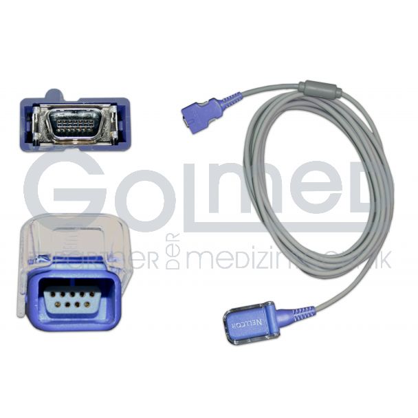 SpO2-Adapterkabel, Orig. GE Critikon/Nellcor auf OxiMax, 300 cm