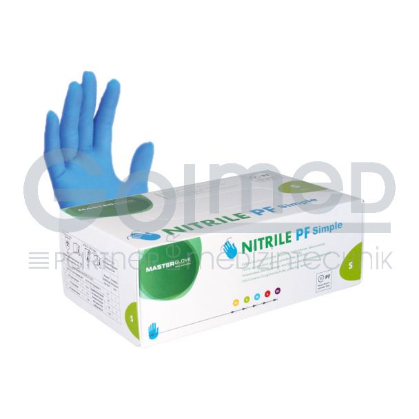 Nitril PF Simple Handschuhe S, blau, VE á 100 Stück