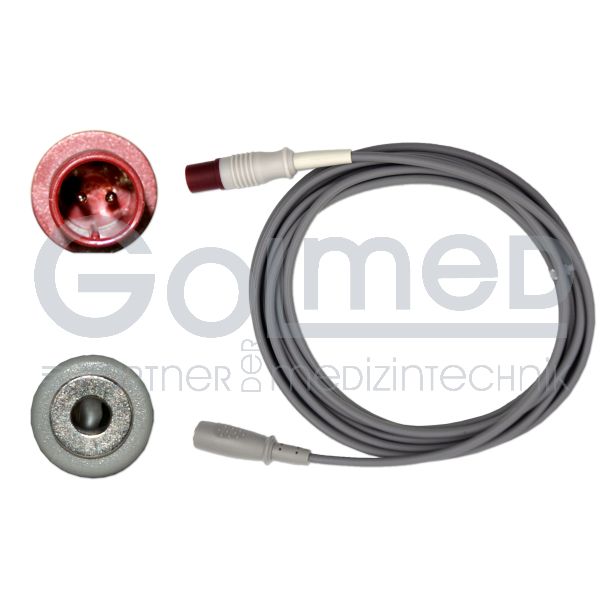Temperatur-Adapterkabel für Einweg-Sonden mit Mini-Klinkenstecker, zu Philips HP
