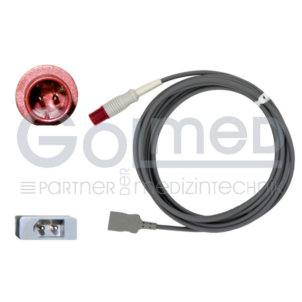 Temperatur-Adapterkabel für Einweg-Sonden, zu Philips HP, 500 cm