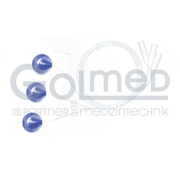 Neonatenelektrode "Micropore" mit Bananensteckerkupplung, Clear Gel, Ø 22 mm, 120 Stück