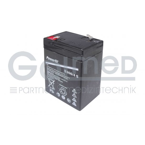 Blei Vlies-Akku Exide S306/4S Powerfit, zu Nellcor NPB, N-1000, N-600 Oxi Max