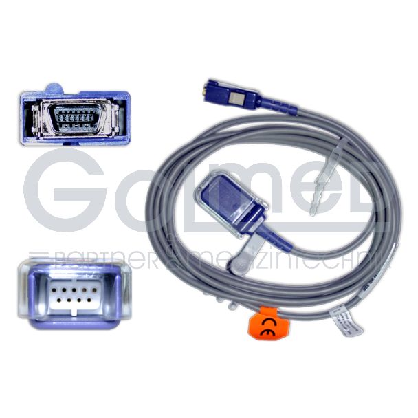 SpO2-Adapterkabel, zu GE Critkon/Nellcor auf OxiMax, 300 cm