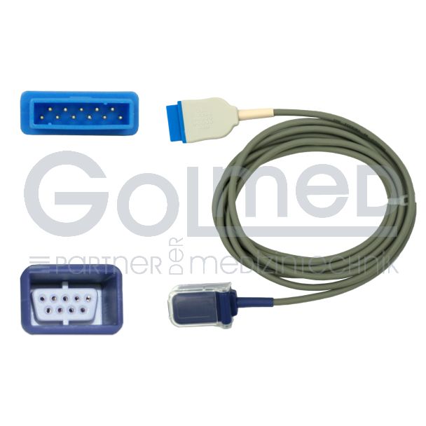 SpO2-Adapterkabel, zu GE Marquette etc. auf Nellcor OxiMax, 300 cm