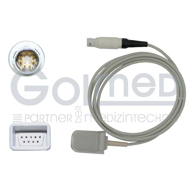SpO2-Adapterkabel, zu Dräger Lemo 8pin auf Nellcor, 220 cm