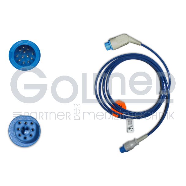 SpO2-Adapterkabel, zu Philips HP DPK1 auf D-shaped, 220 cm