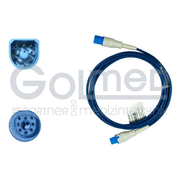 SpO2-Verlängerungskabel, zu Philips HP D-shaped 8pin, 220 cm