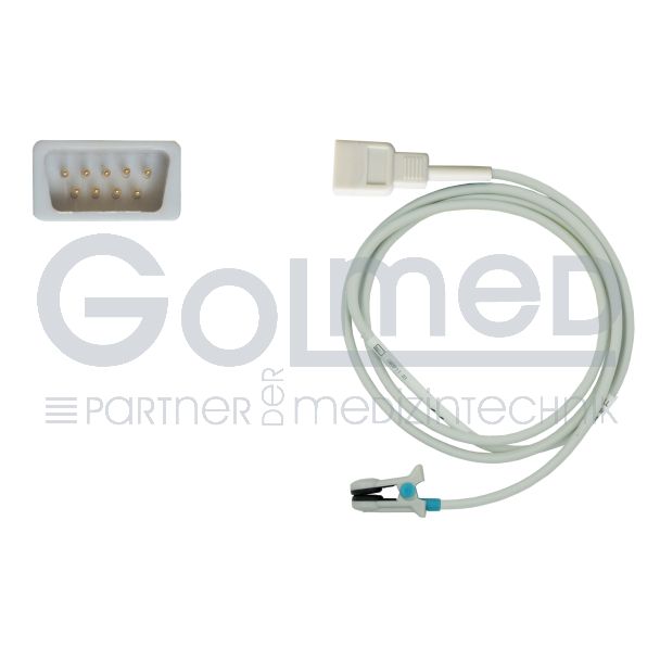 SpO2-Ohrsensor, zu Nonin Sub-D 9pin, 110 cm