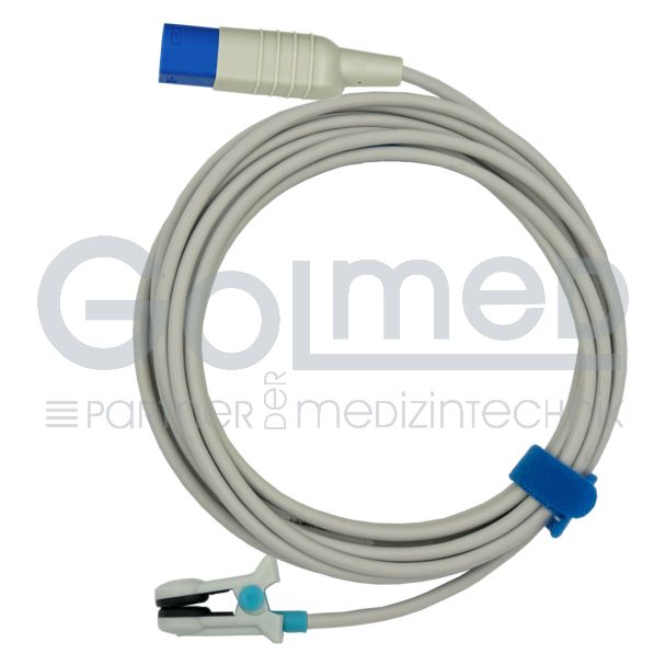 SpO2-Ohrsensor, zu Philips HP D-shaped 8pin, 300 cm Bild 2
