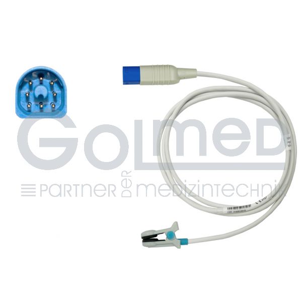 SpO2-Ohrsensor, zu Philips HP D-shaped 8pin, 150 cm