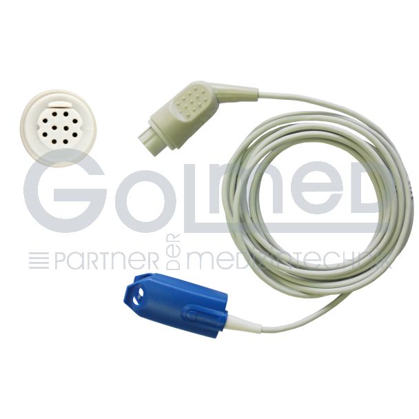 SpO2-Fingerclip-Sensor für Erw., zu GE Datex 10pin, 300 cm
