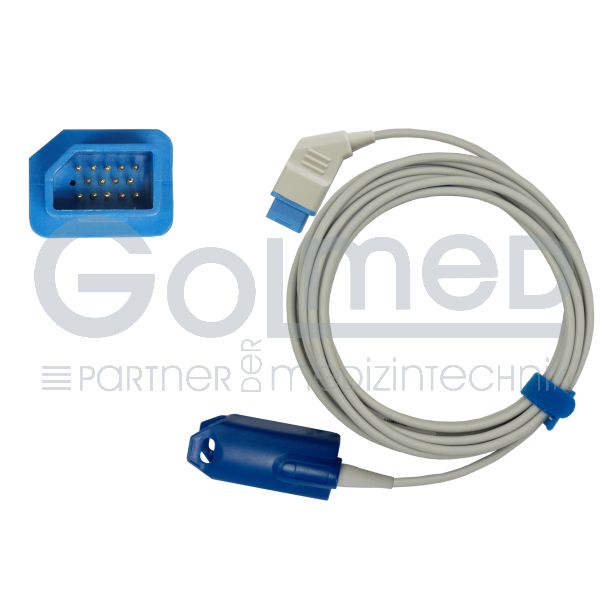 SpO2-Fingerclip-Sensor, zu Nihon Kohden 14pin, 300 cm