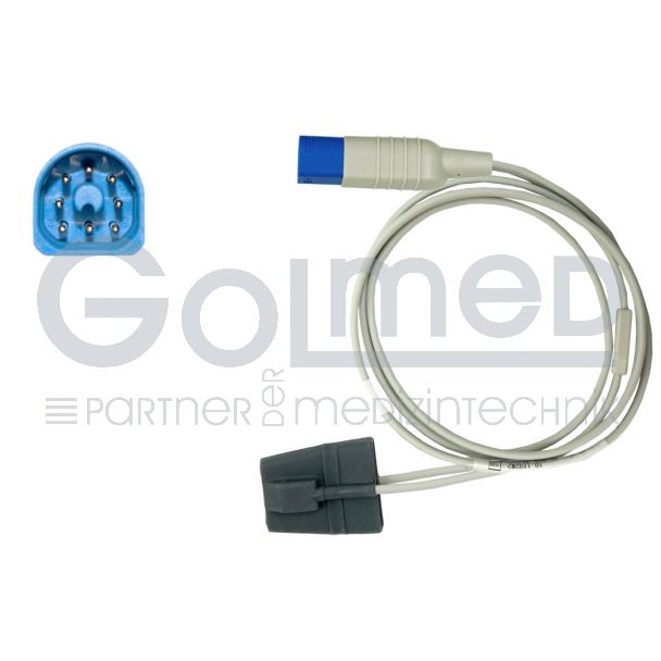 SpO2-Silikon-Fingersensor, Kinder, zu Philips HP D-shaped 8pin, 150 cm