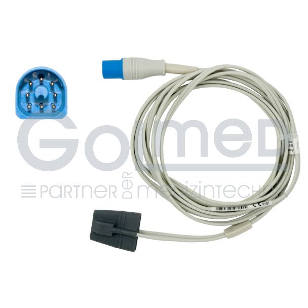 SpO2-Silikon-Fingersensor für Kinder, zu Philips HP D-shaped 8pin, 300 cm