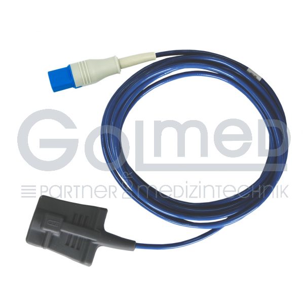 SpO2-Silikon-Fingersensor für Erw., zu Philips HP D-shaped 8pin, 300 cm Bild 2