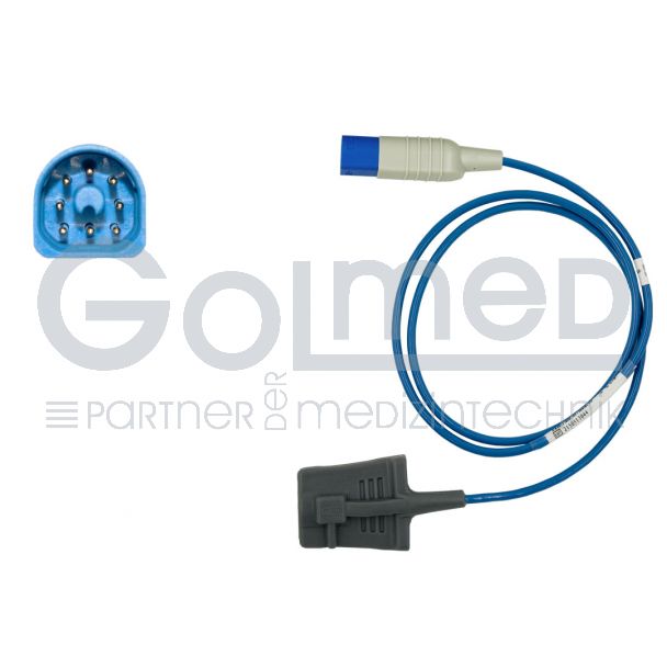 SpO2-Silikon-Fingersensor für Erw., zu Philips HP D-shaped 8pin, 110 cm