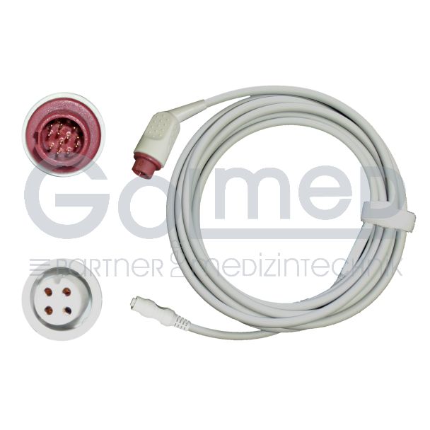 IBP-Adapterkabel für B.Braun-Transducer, zu Philips HP