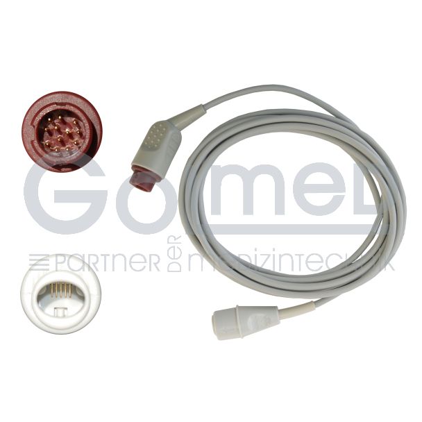 IBP-Adapterkabel für Edwards Transducer, zu Philips HP