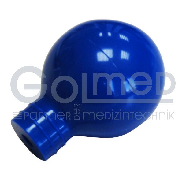 EKG-Saugball für Metallglocke, blau, 6 Stück