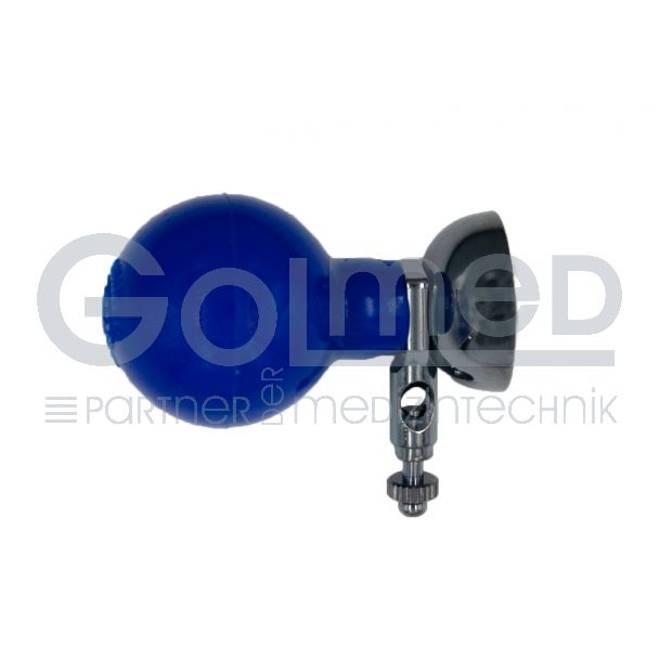 Brustwand-Saugelektrode mit Metallglocke, blau, 6 Stück