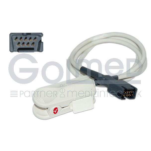 SpO2-Fingerclip-Sensor für Erw., Orig. Masimo LNCS-DC-I #1863, 90 cm