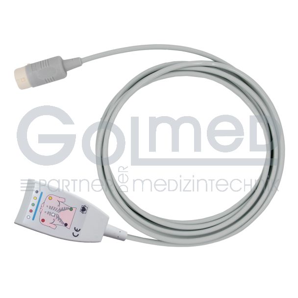 5-adr. EKG-Stammkabel mit Philips-Stecksystem, Orig. Philips HP Bild 2