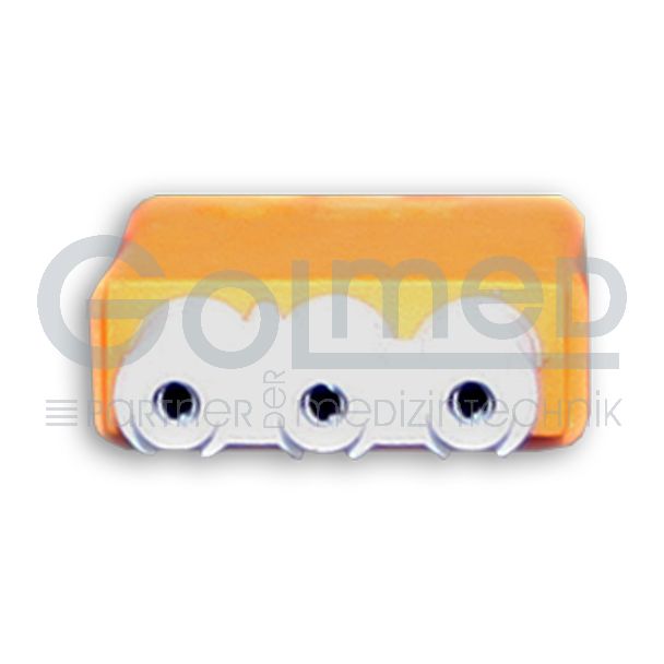 3-adr. OP-EKG-Patientenleitung mit Klammern, Orig. Philips HP, 100 cm Bild 3