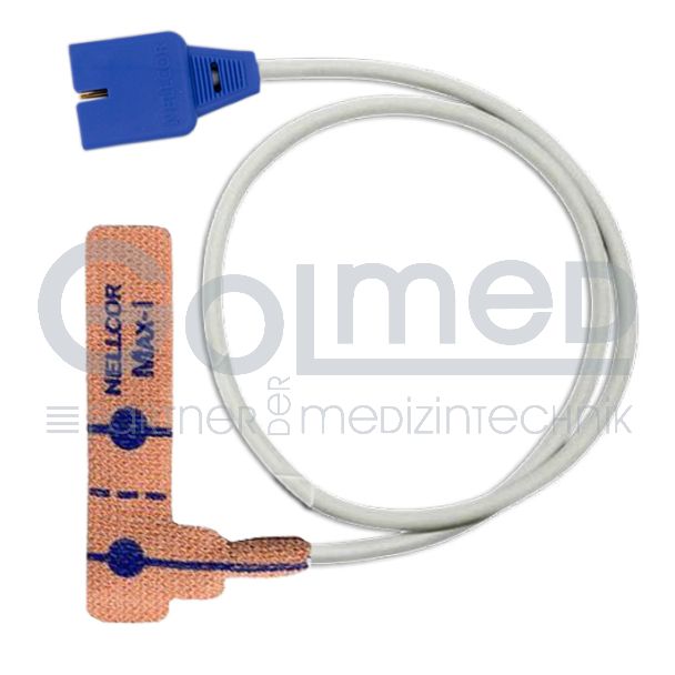 SpO2 Einweg-Klebesensor für Kleinkinder, Orig. Nellcor OxiMax #MAX-I, 45 cm Bild 2