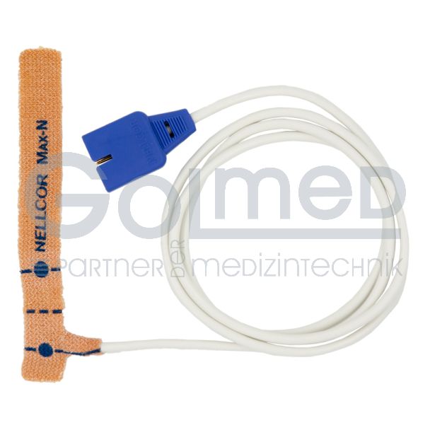SpO2 Einweg-Klebesensor für Neonaten, Orig. Nellcor OxiMax #MAX-N, 45 cm Bild 2