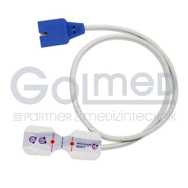 SpO2 Einweg-Klebesensor für Kinder, Orig. Nellcor OxiMax #MAX-P, 45 cm Bild 2