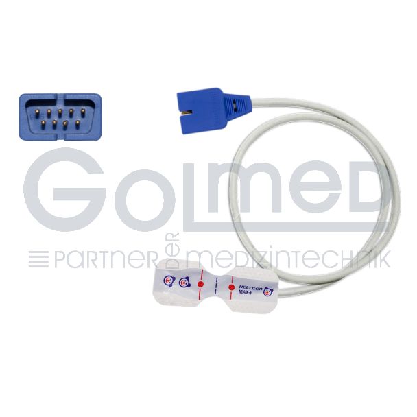 SpO2 Einweg-Klebesensor für Kinder, Orig. Nellcor OxiMax #MAX-P, 45 cm