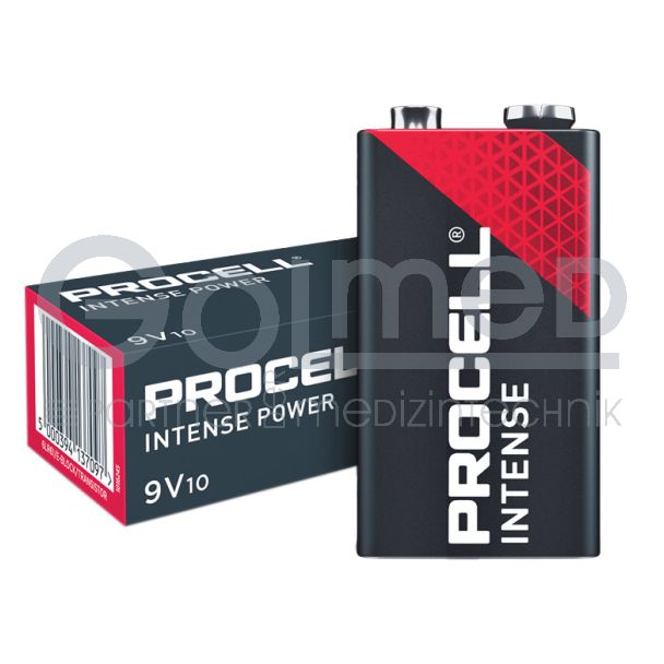 Duracell-Procell® Alkaline Batterie 9 Volt, Block, 10 Stück