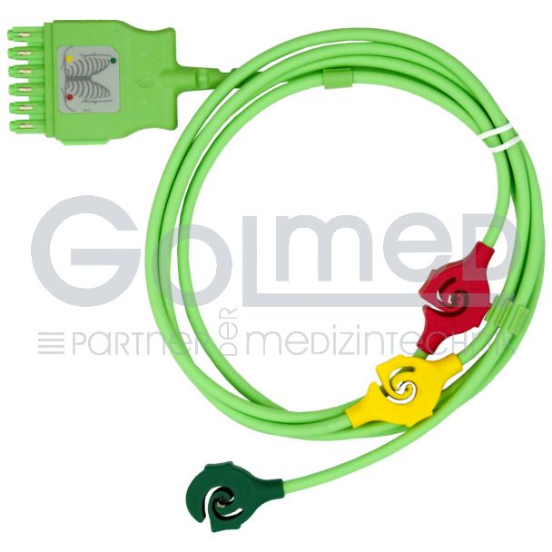 3-adr. EKG-MonoLead-Kabel an MultiMed plus-Kabel, Orig. Dräger Bild 3