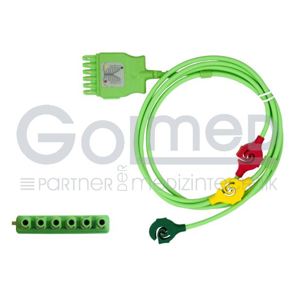 3-adr. EKG-MonoLead-Kabel an MultiMed plus-Kabel, Orig. Dräger