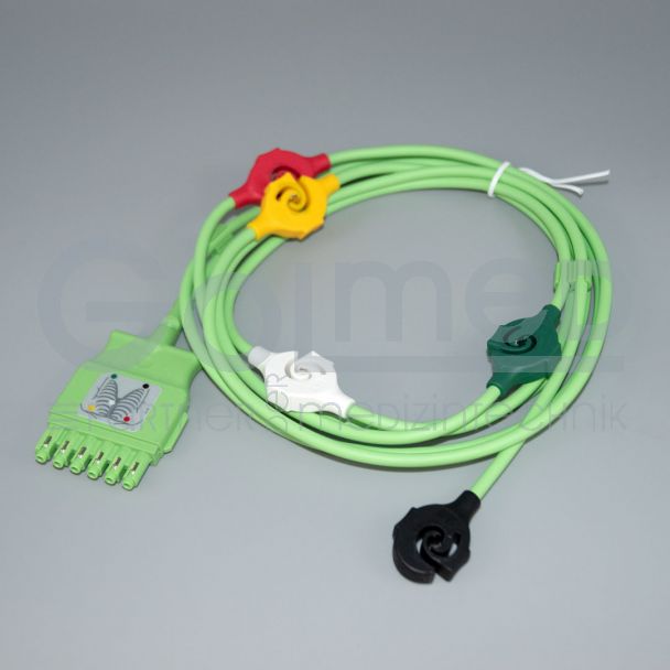 5-adr. EKG-MonoLead-Kabel an MultiMed plus-Kabel, Orig. Dräger Bild 2