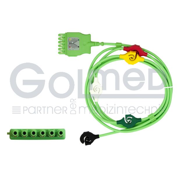 5-adr. EKG-MonoLead-Kabel an MultiMed plus-Kabel, Orig. Dräger