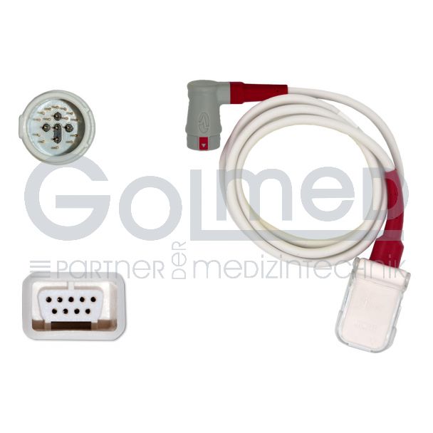 SpO2-Adapterkabel, GS Stemple (rainbow) auf Masimo LNCS #3376, 120 cm